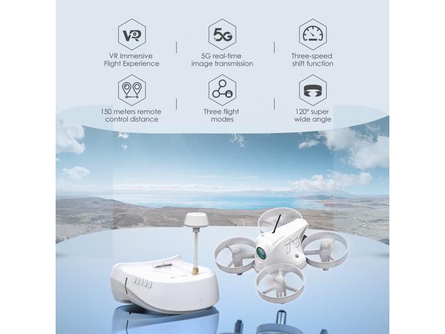 APEX FPV Drone,FPV Drone Kit,Racing Drone,Drone with Camera,FPV Goggles ,5.8G Real-Time Image Transmission,Super-Wide Lens 720P,White