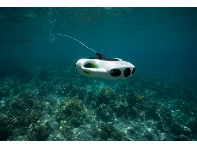 Youcan Robot BW Space Pro Professional Underwater Drone with Camera APP Remote Control RC Submarine with 4K UHD Image Stabilization 1080P,Long battery life,100M Tether,ROV