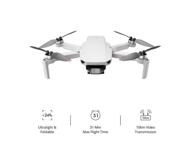 DJI Mini 2 Ultralight and Foldable Drone Quadcopter, 3-Axis Gimbal with 4K Camera, 12MP Photo, 31 Mins Flight Time, OcuSync 2.0 10km HD Video Transmission, QuickShots Gray