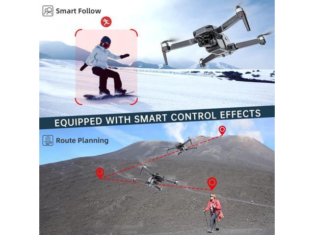 Binygo KF101 MAX GPS Drones with Camera for Adults 4K, RC Distance 5000M, 3 Axis Gimbal+EIS+Repeater, 5G FPV Foldable Quadcopter with Brushless Motor, 30Mins Flight Time 6K with three battery