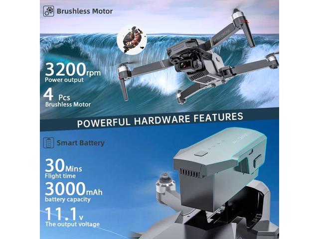 Binygo KF101 MAX GPS Drones with Camera for Adults 4K, RC Distance 5000M, 3 Axis Gimbal+EIS+Repeater, 5G FPV Foldable Quadcopter with Brushless Motor, 30Mins Flight Time 8K with one battery