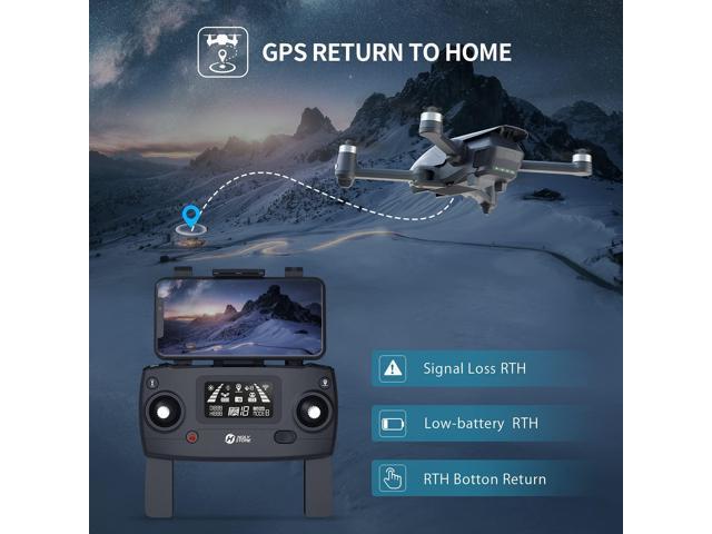 Holy Stone HS710 Drones with Camera for Adults 4K, GPS FPV Foldable 5G Quadcopter for Beginners with Optical Flow Positioning, Auto Return Home, Follow Me, Brushless Motor, Easy to Fly