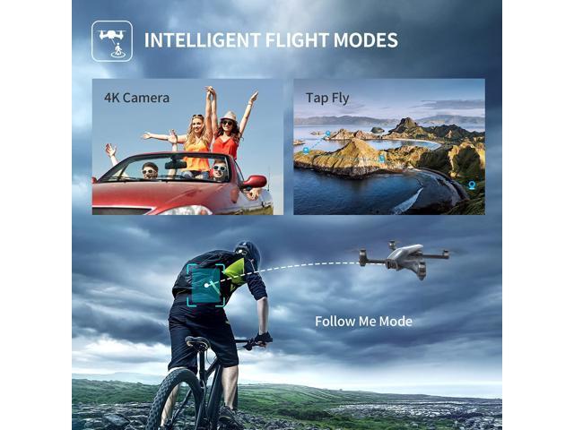 Holy Stone HS710 Drones with Camera for Adults 4K, GPS FPV Foldable 5G Quadcopter for Beginners with Optical Flow Positioning, Auto Return Home, Follow Me, Brushless Motor, Easy to Fly