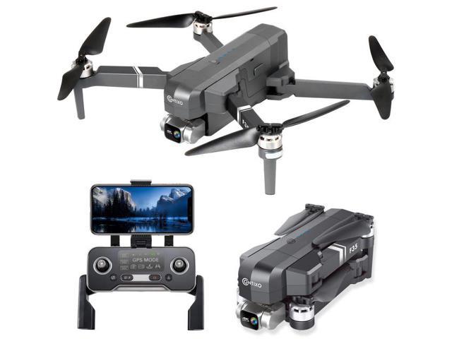 Contixo F35 GPS Drone with 4K UHD Camera 2-Axis Self-stabilizing Gimbal 5G WiFi FPV RC Quadcopter Brushless Drone for Adults, Bonus 64GB SD Card Carrying Case