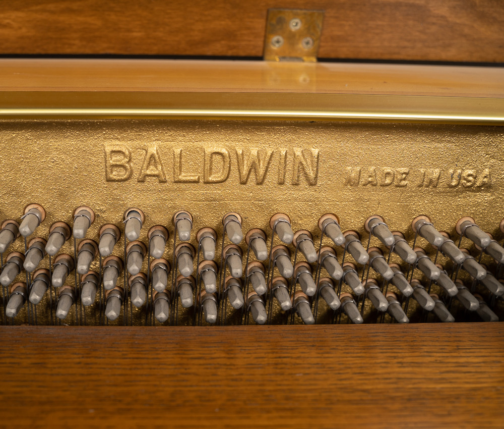 Baldwin Upright Piano Satin Walnut SN: 1240580